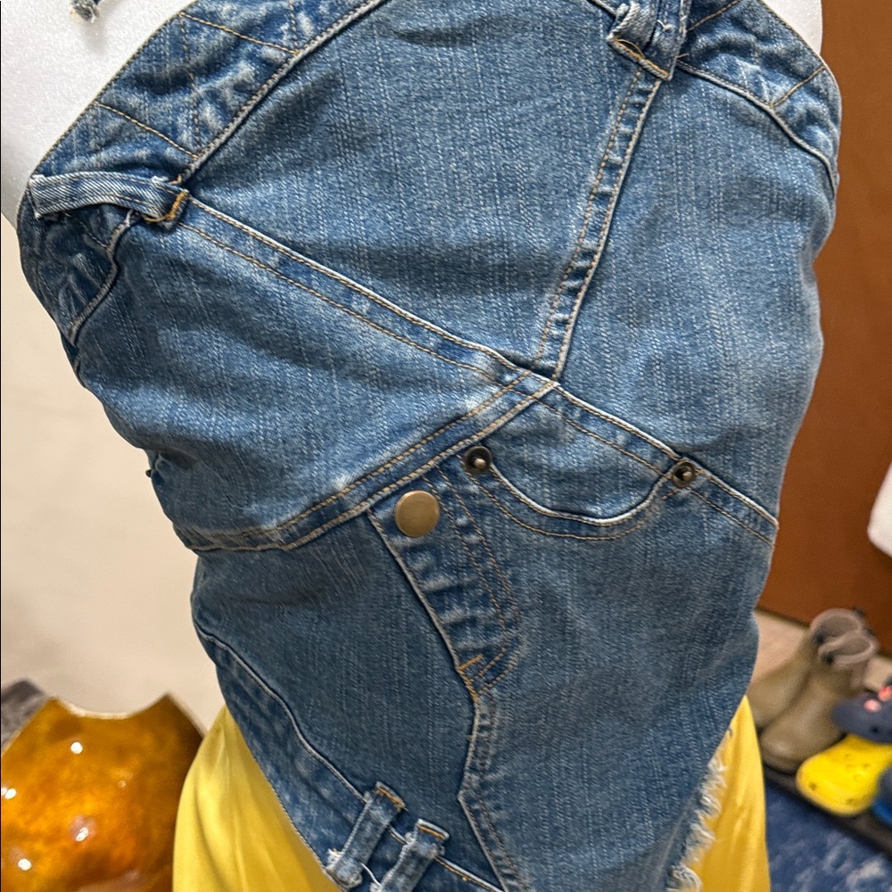 Denim Halter Top - Picture 6 of 9